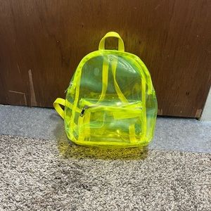 Forever21 Neon Transparent backpack